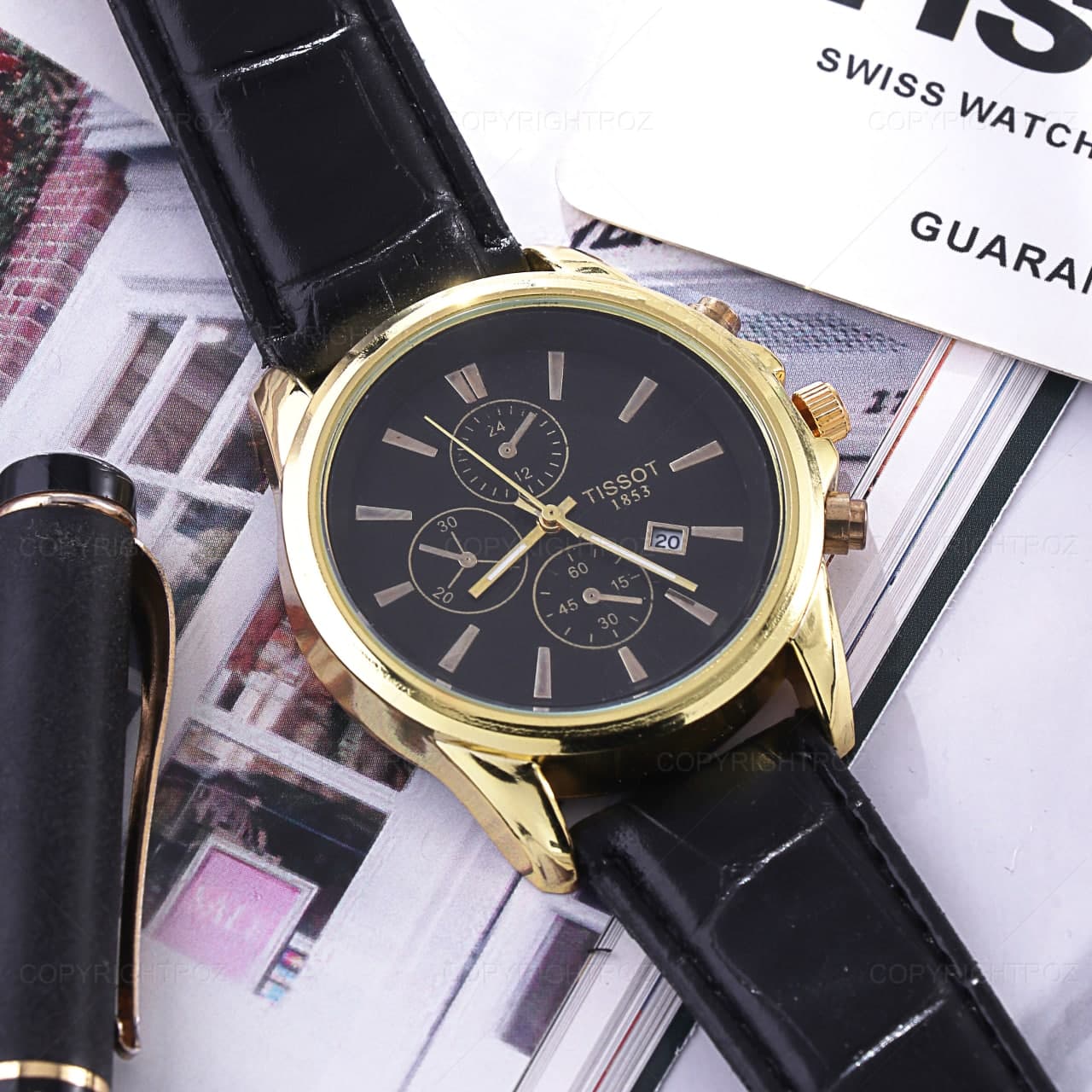 ست ساعت مچی و دستبند تیسوت Tissot مدل 753 — تصویر ۵