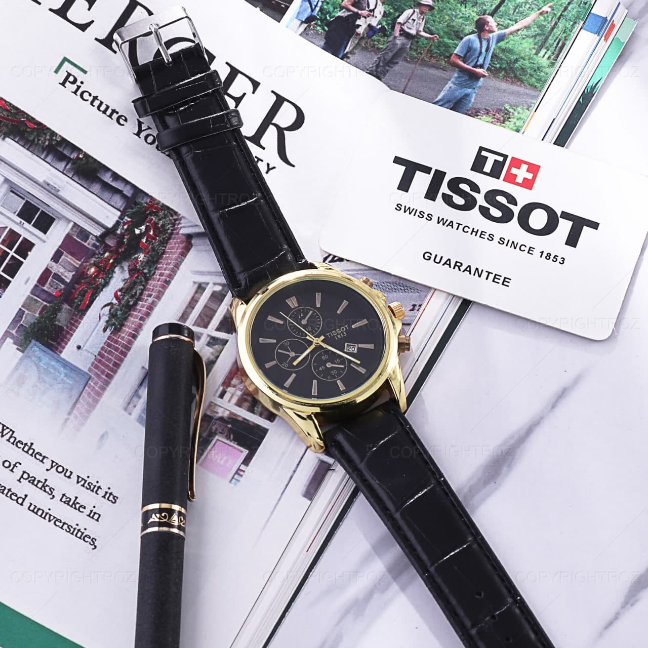 ست ساعت مچی و دستبند تیسوت Tissot مدل 753 — تصویر ۴