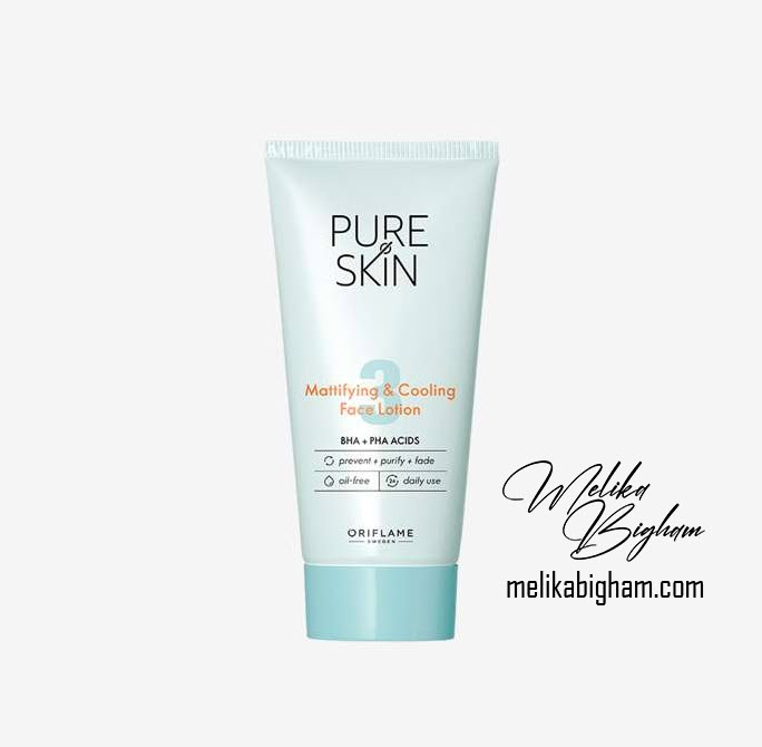 لوسیون مات کننده و خنک کننده صورت پیوراسکین اوریفلیم PURE SKIN Mattifying & Cooling Face Lotion