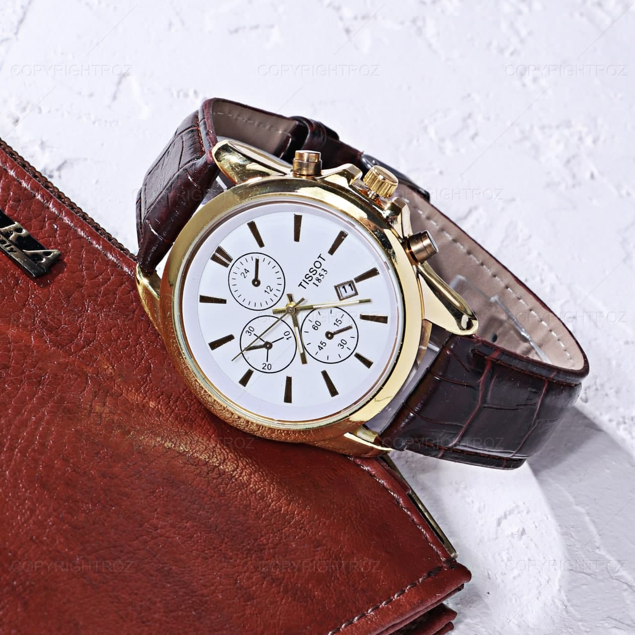 ست ساعت مچی و دستبند تیسوت Tissot مدل 673 — تصویر ۵