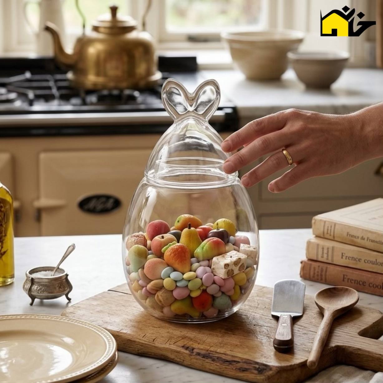 شکلات خوری شیشه ای خرگوش مدل مایا