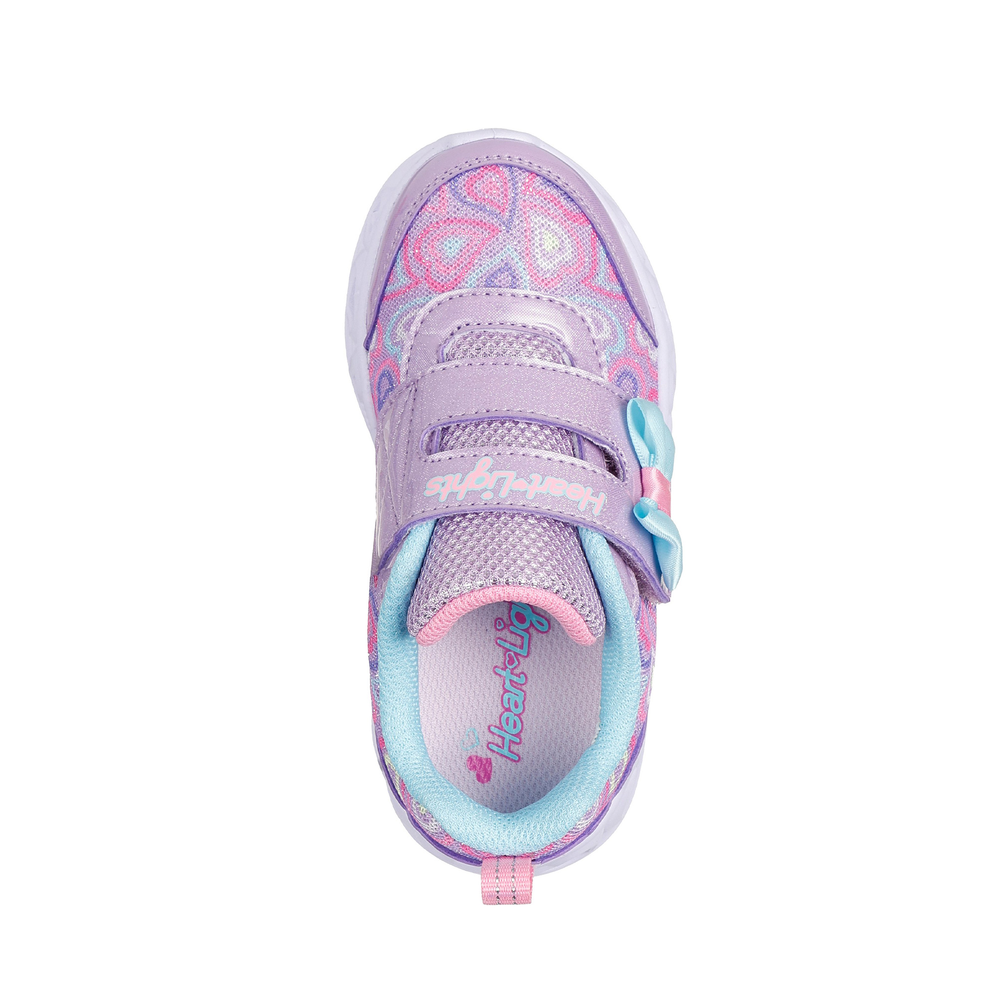 کفش چراغ‌دار خردسال دخترانه اسکچرز مدل 303258N LVMT Heart Lights – Boogie Land — تصویر ۵