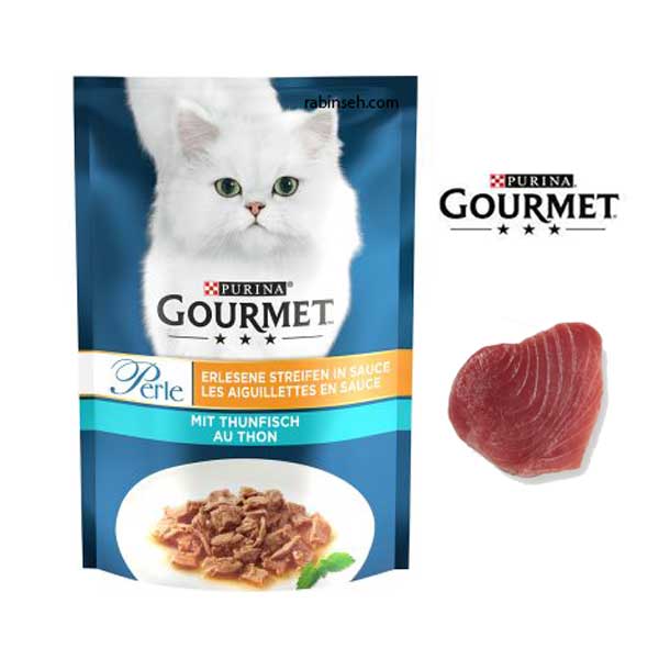 پوچ گربه گورمت ماهی تن در سس 85 گرم