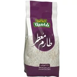 برنج طارم معطر خالص فامیلا وزن 2260 گرم عطر عالی پلاستیک قرمز — تصویر ۳