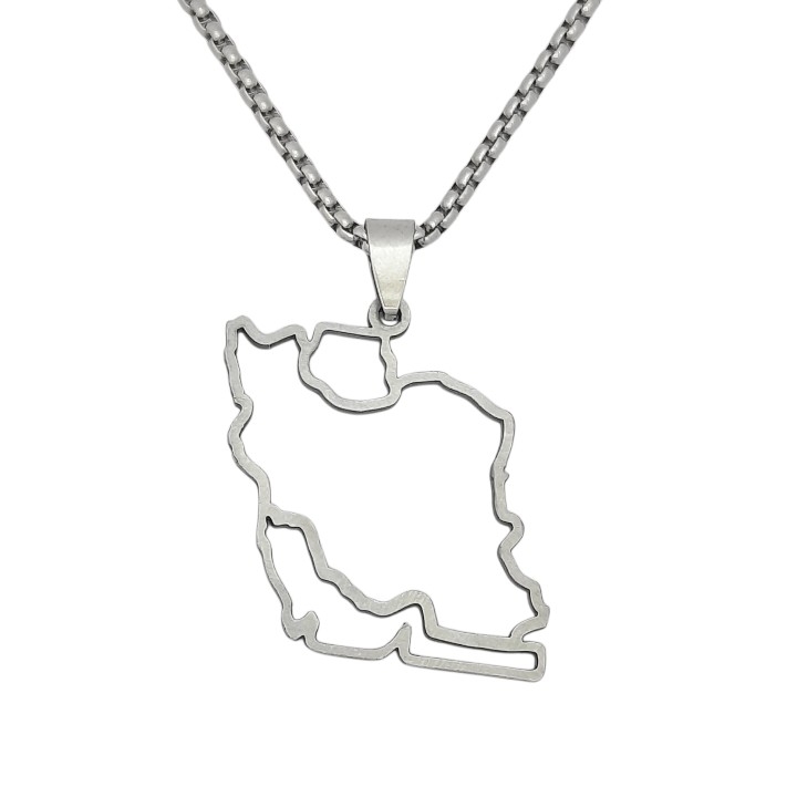 گردنبند نقشه ایران کد sp736