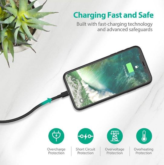 کابل USB به لایتنینگ راو پاور مدل RP-CB030 طول ۱ متر — تصویر ۵