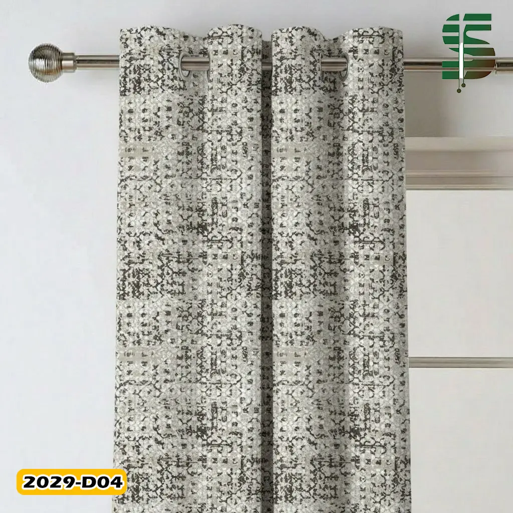 پرده پانچ طرح دار کد 2029D در 5 رنگ — تصویر ۲
