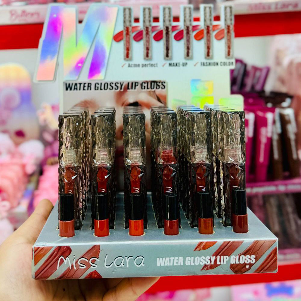 لیپ گلاس میس لارا الماسیMiss Lara ا HIGH-GLITTER LIP GLOSS BRILLO LABIAL MISS LARA — تصویر ۴