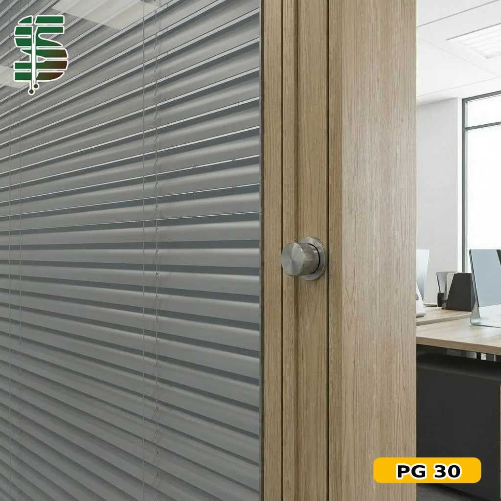 پرده کرکره ولومی داخل پارتیشن استیل کد PG30 — تصویر ۲