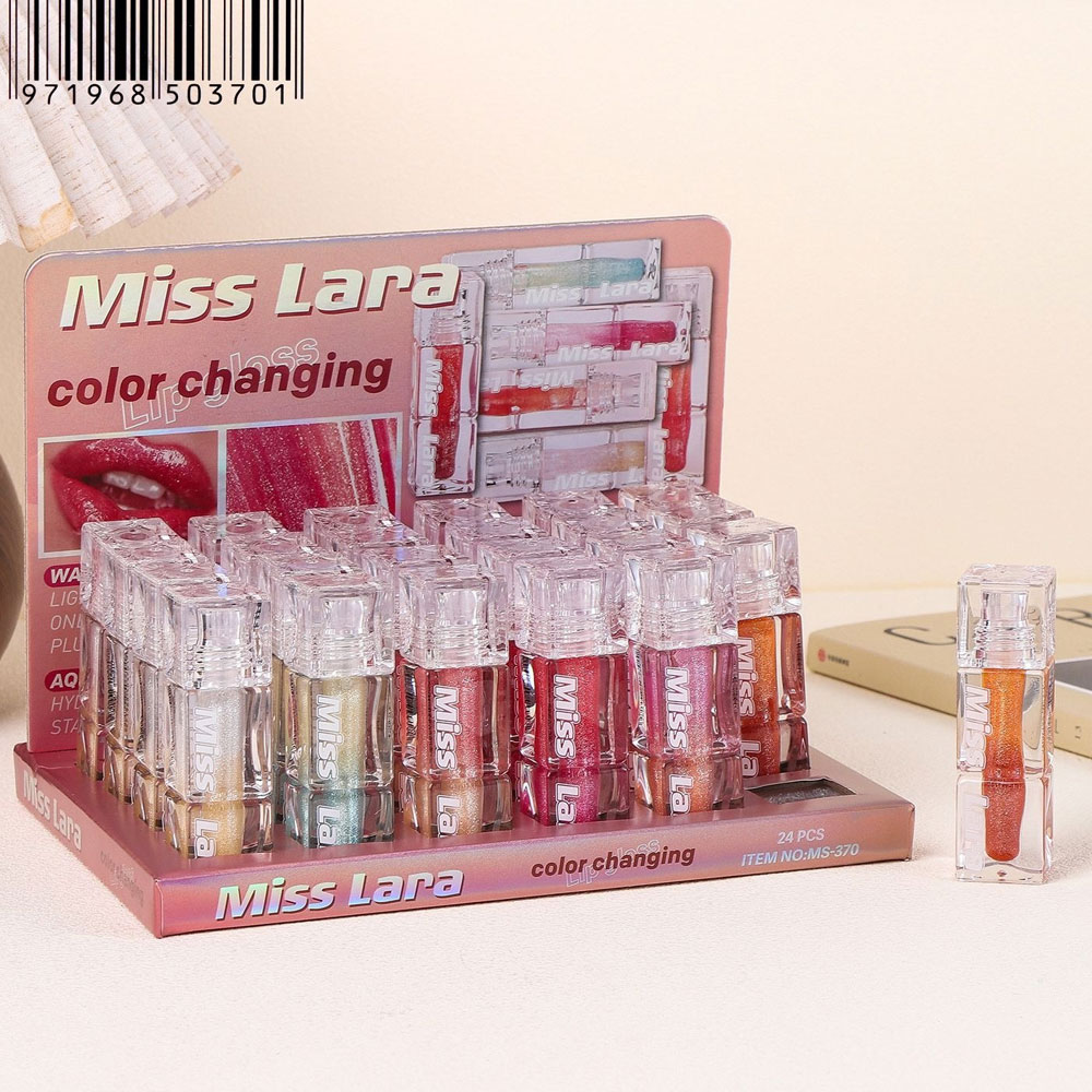 لیپ گلاس شاین میس لارا رنگین کمانی ا HIGH-GLITTER LIP GLOSS BRILLO LABIAL MISS LARA — تصویر ۲