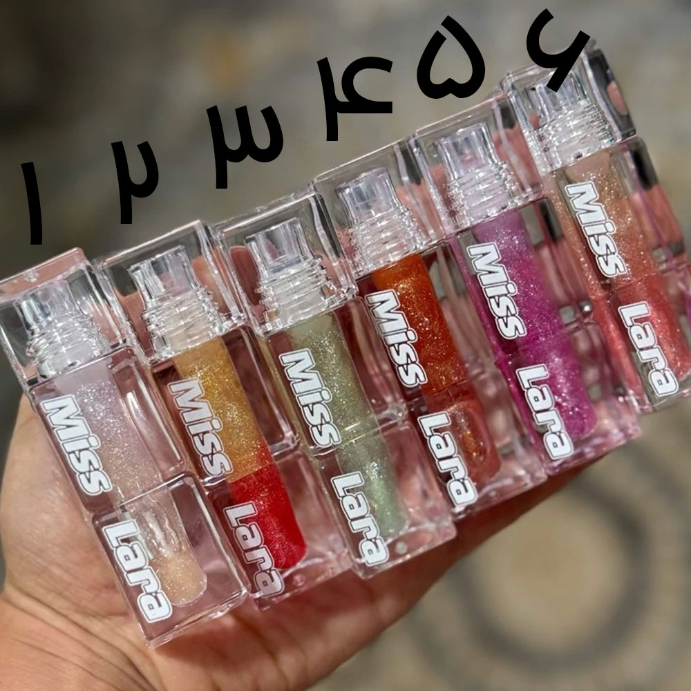 لیپ گلاس شاین میس لارا رنگین کمانی ا HIGH-GLITTER LIP GLOSS BRILLO LABIAL MISS LARA — تصویر ۳