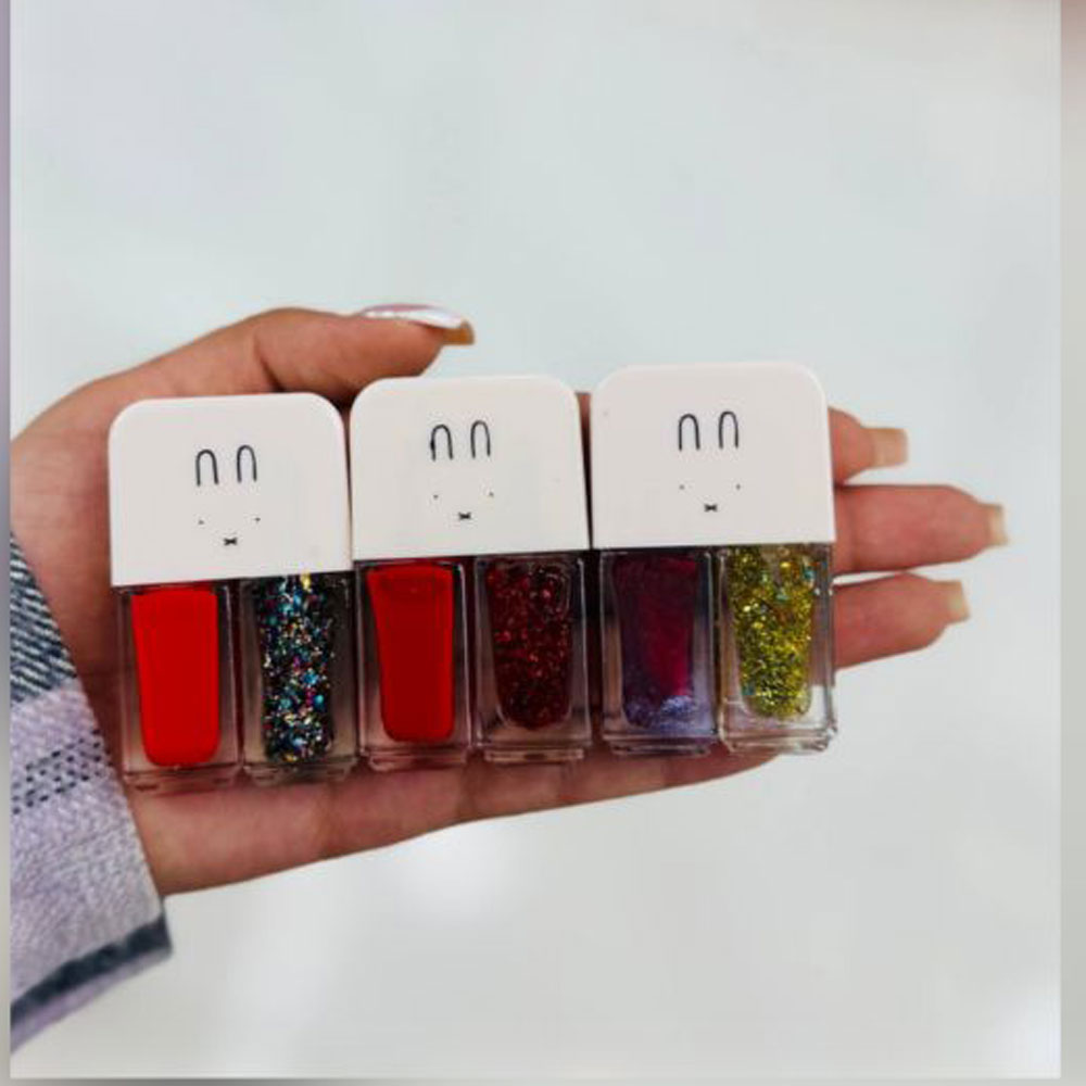 پک 3 عددی لاک ناخن دوقلو ا Twin nail polish 2 pcs