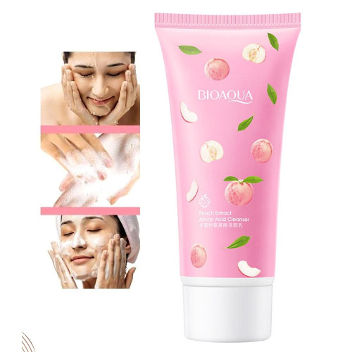 فوم شستشو آمینو اسید عصاره هلو بیواکوا ا Bioaqua Peach Extract Amino Acid Foam Cleanser