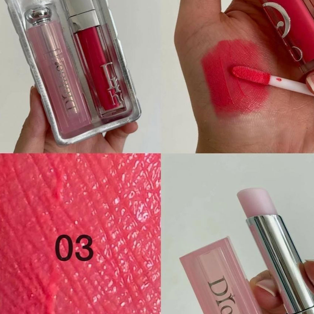 پک بالم لب،لیپ گلاس طرح دیور ا Dior lip balm and lip gloss pack — تصویر ۵