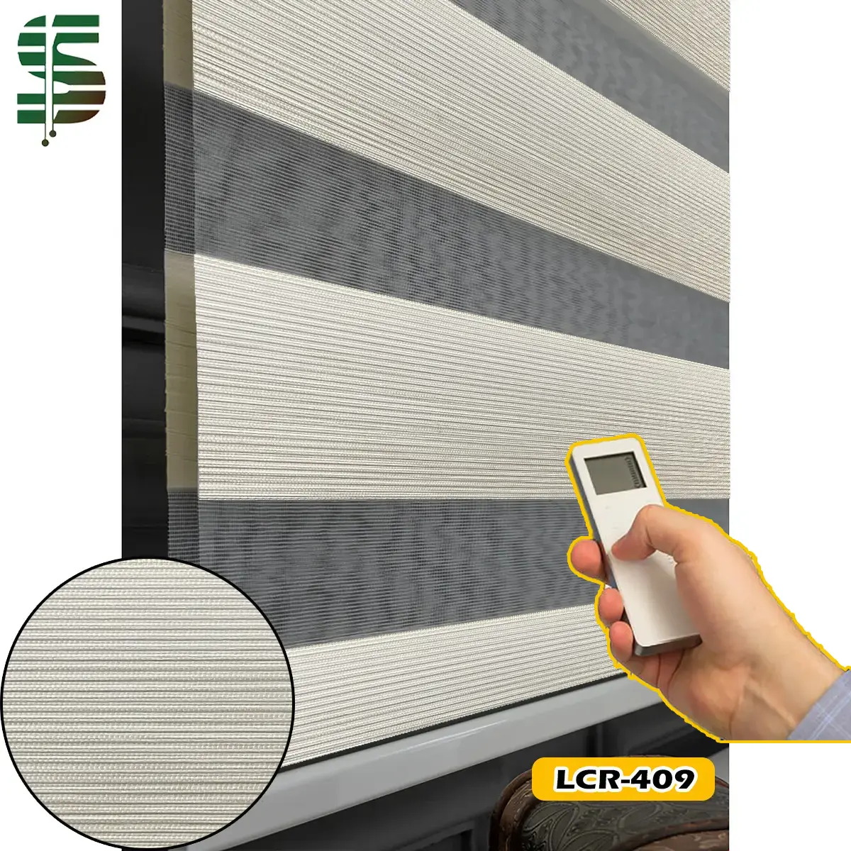 پرده زبرا برقی سه رنگ کد LCR در 6 طرح — تصویر ۷