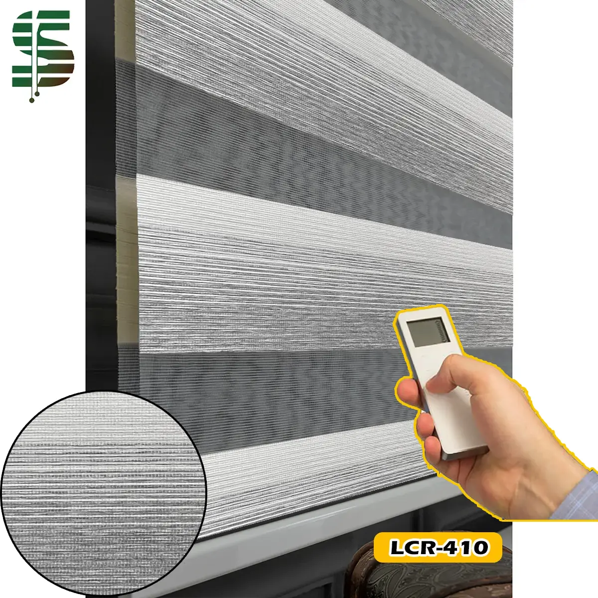 پرده زبرا برقی سه رنگ کد LCR در 6 طرح — تصویر ۲