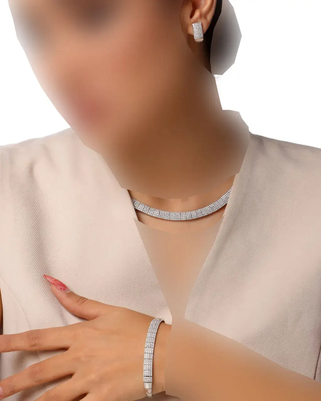 سرویس نقره زنانه جی تی ای طرح جی لوکس کد sv-121 — تصویر ۲