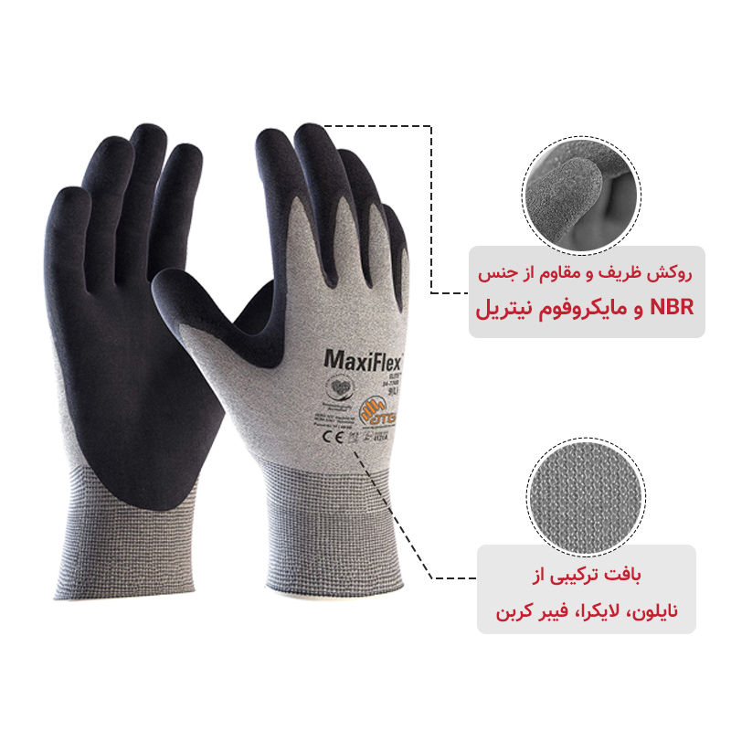 دستکش مکسی فلکس الیت – آنتی استاتیک — تصویر ۴