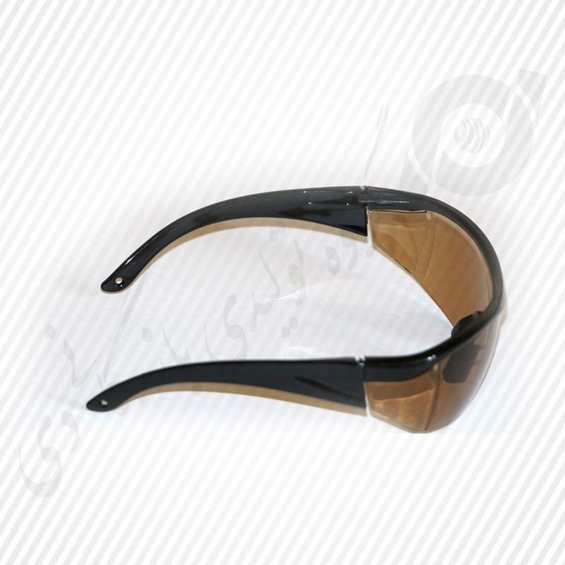 عینک ایمنی ضدخش قهوه‌ای ( 282B ) — تصویر ۳