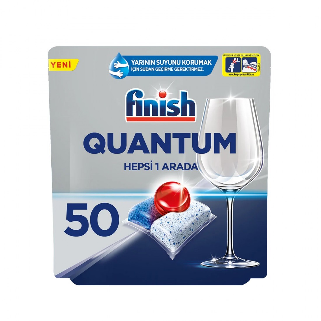 قرص ماشین ظرفشویی فینیش مدل کوانتوم بسته50عددیFinish Quantom Powerball