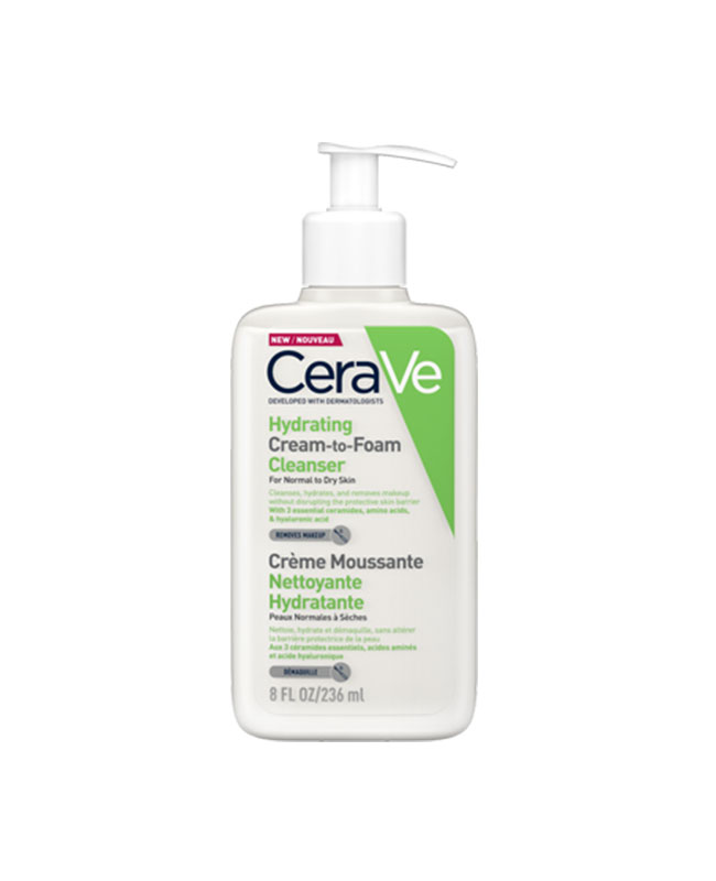 ژل شستشو و آبرسان سراوی Cerave مخصوص پوست خشک تا نرمال