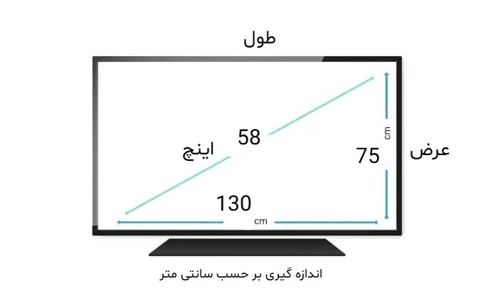 محافظ صفحه تلویزیون 58 اینچ ال جی