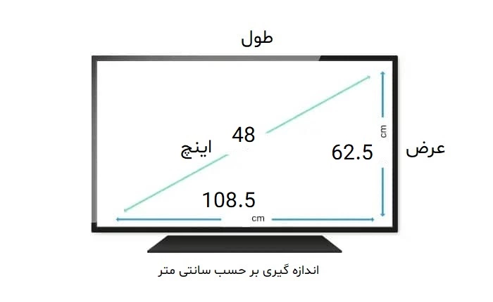 محافظ صفحه تلویزیون 48 اینچ تی سی ال