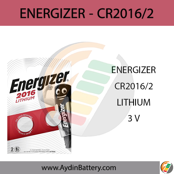 باتری سکه ای لیتیومی انرجایزر ENERGIZER-CR2016 B2 — تصویر ۲