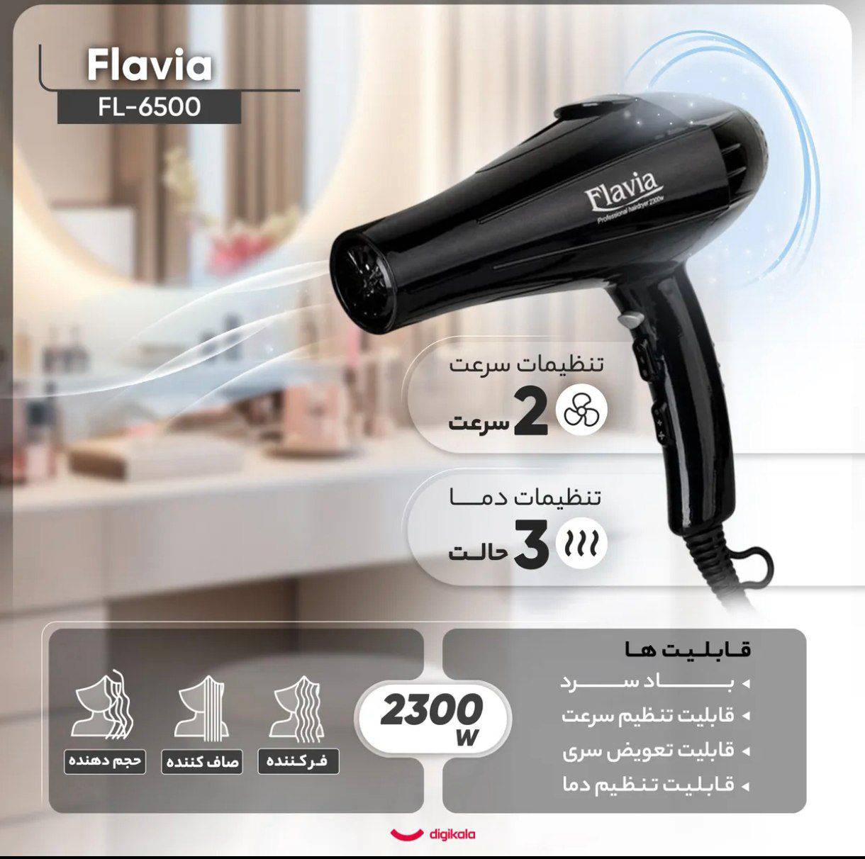 سشوار فلاویا مدل 6500