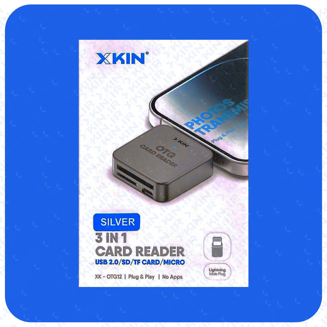 مبدل OTG ایکس‌کین مدل OTG12 | اتصال Micro USB، کارت SD و TF به آیفون