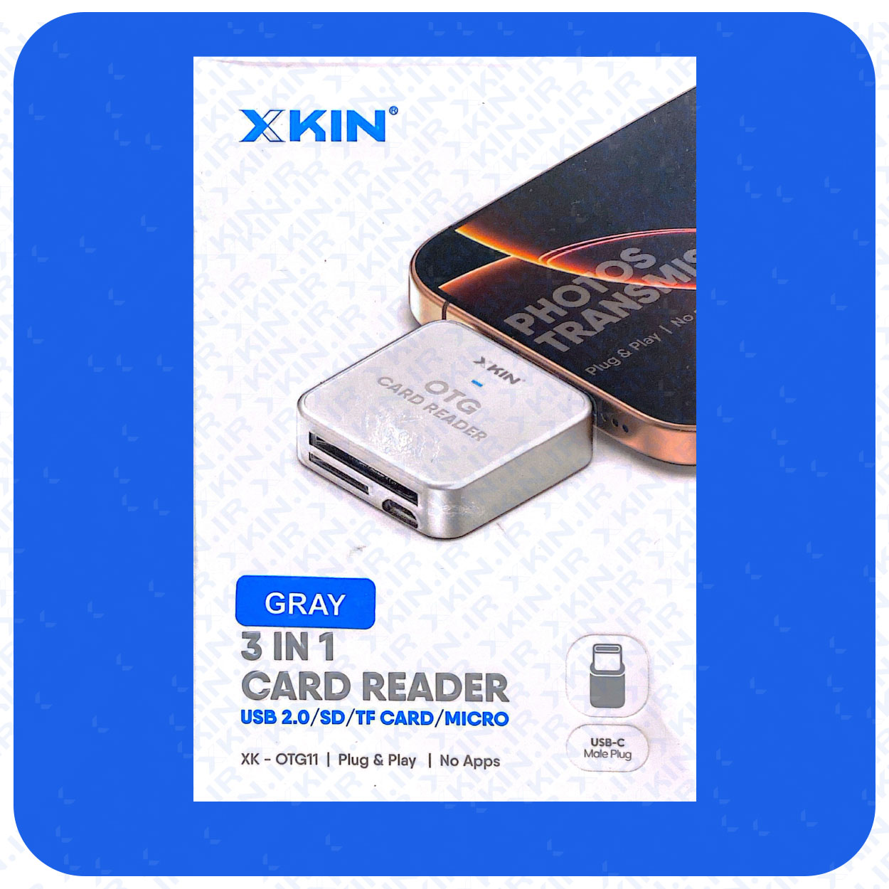 مبدل OTG ایکس‌کین مدل OTG11 | تبدیل کارت حافظه Micro SD و میکرو به گوشی تایپ‌ سی | سیستم هایی که تایپ C — تصویر ۲
