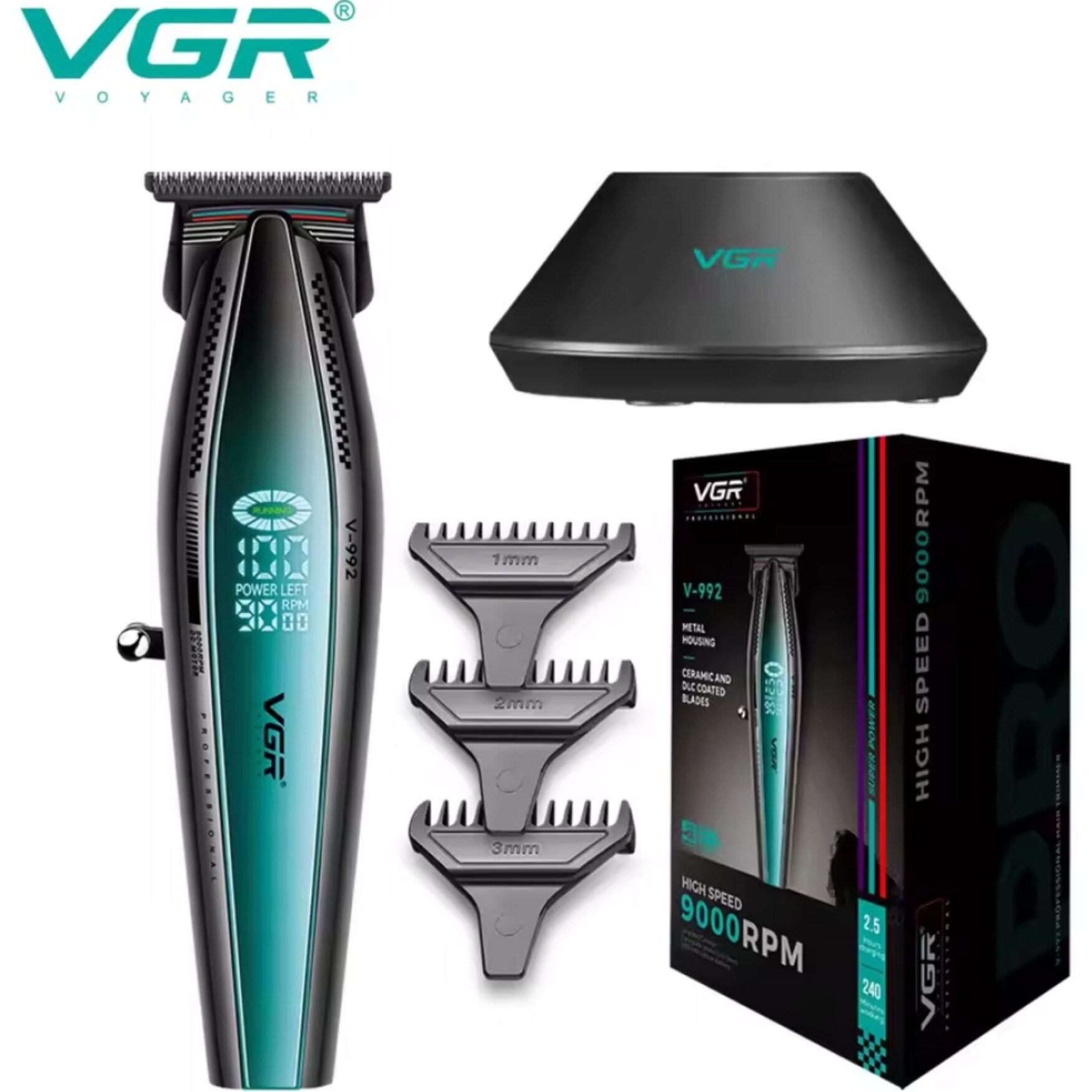 ماشین اصلاح سر و صورت وی جی ار V-992