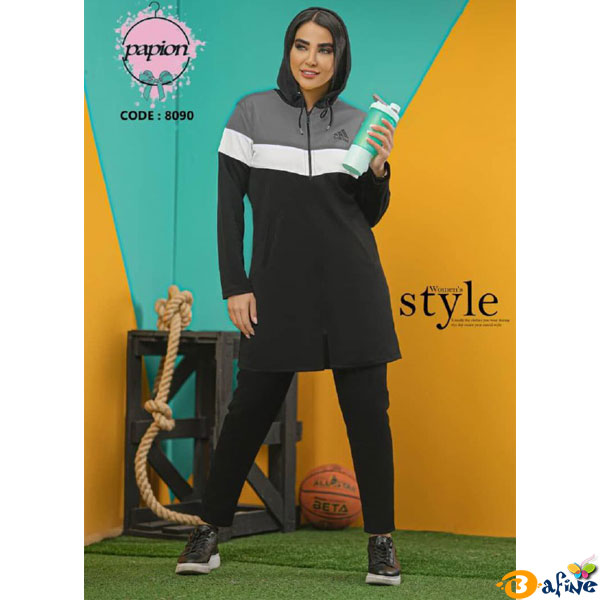 ست مانتو و شلوار کلاهدار آدیداس کد 80904