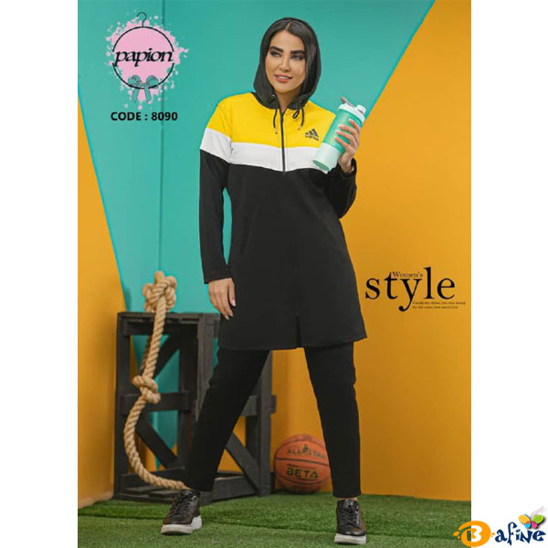ست مانتو و شلوار کلاهدار آدیداس کد 80903