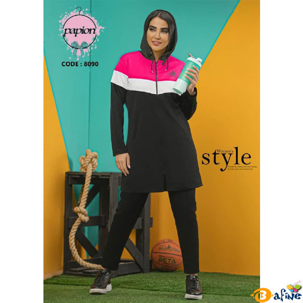 ست مانتو و شلوار کلاهدار آدیداس کد 80901
