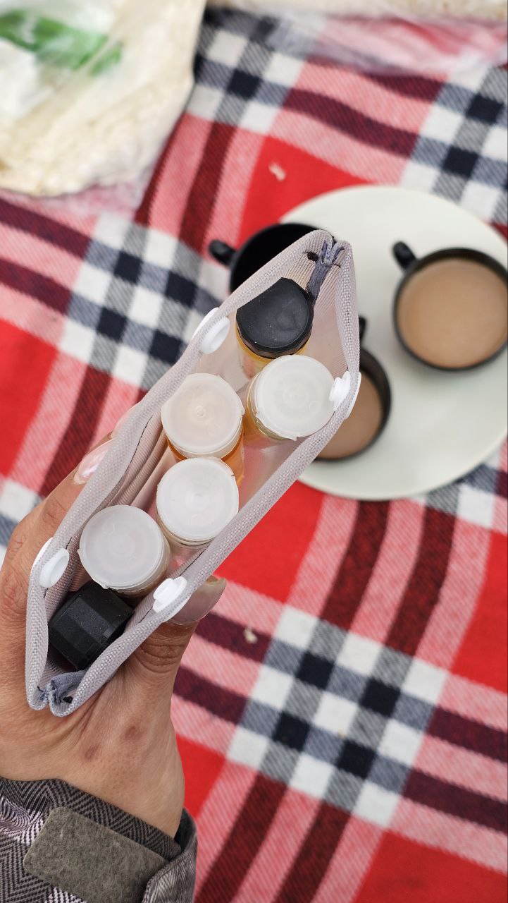 پک ادویه پاش 5 عددی لوله ای کیف توری لیمو کمپ — تصویر ۴
