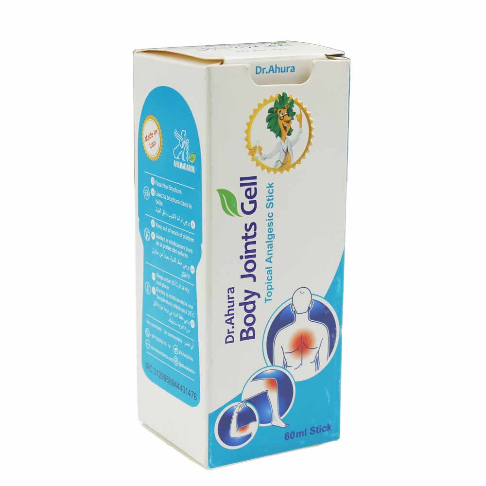 استیک موضعی بادی جوینت ژل اهورا دارو (5گرم) — تصویر ۲