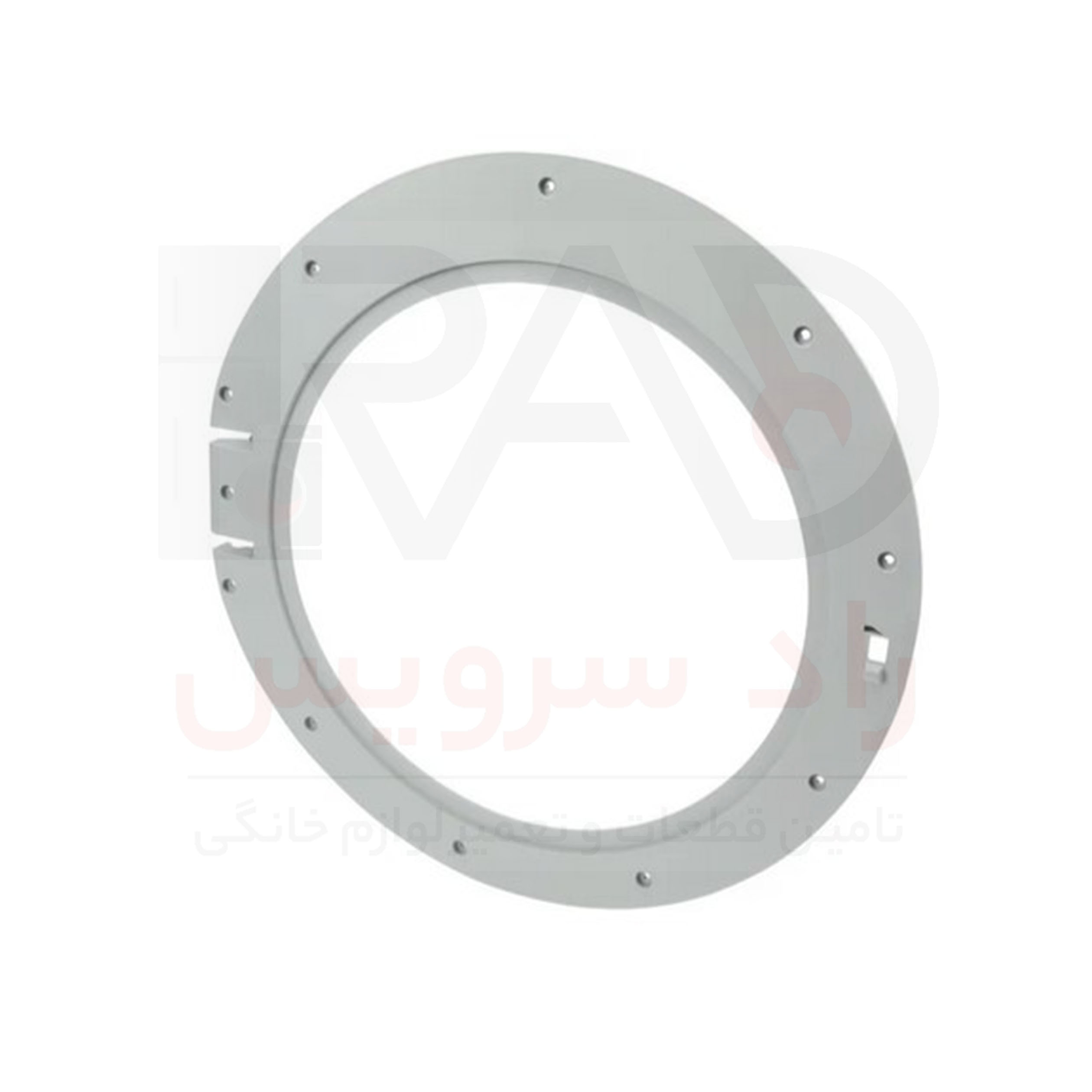 فرم داخلی درب لباسشویی بوش رنگ سیلور با کد فنی 00747538 با کد فنی 00747538