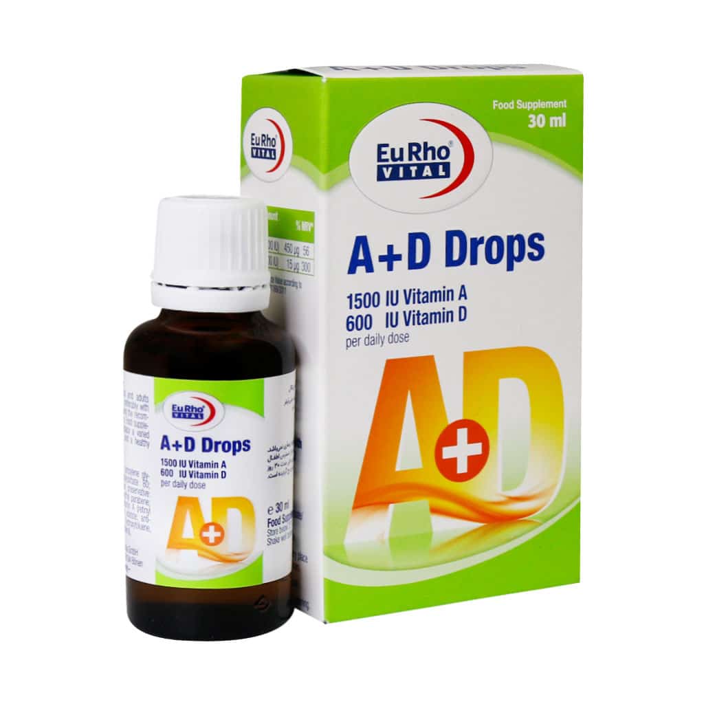 قطره آ + د 30 میل یوروویتال