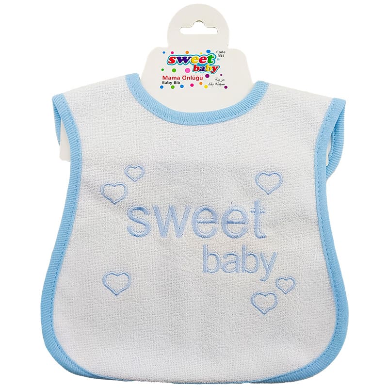 پیش بند حوله ای قلب نوشته لاتین Sweet Baby