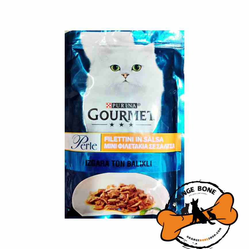 پوچ گربه گورمت طعم ماهی در سس (85 گرم)