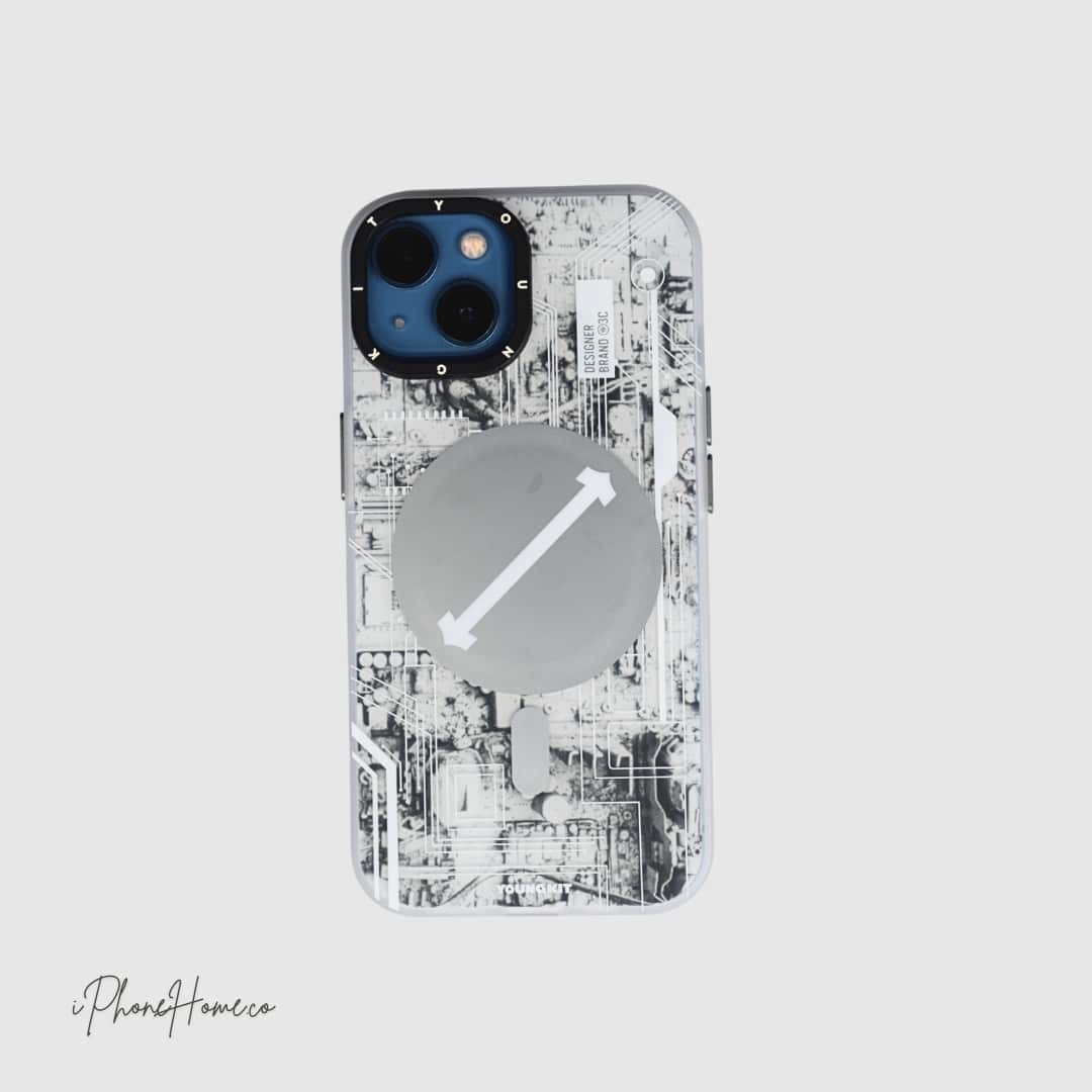 قاب یانگ کیت Transparent طوسی مناسب iPHONE 15 (7234)