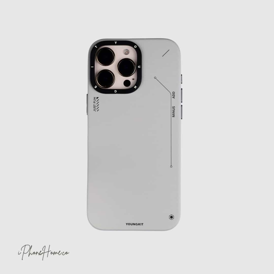 قاب یانگ کیت MINUS-ADD طوسی مناسب iPhone 16 Pro (7236)