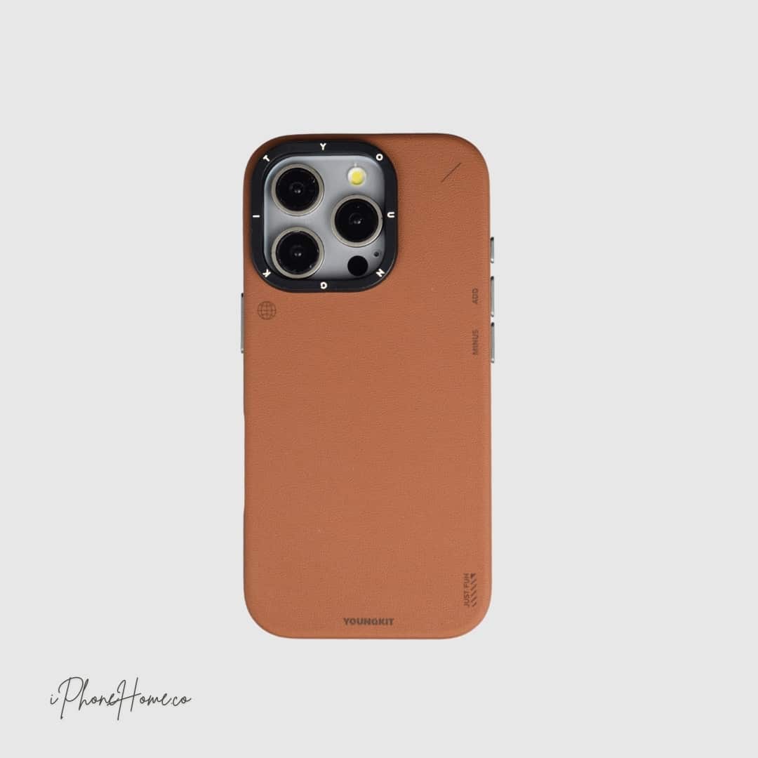قاب یانگ کیت MINUS-ADD قهوه ای مناسب iPhone 16 Pro Max (7238)