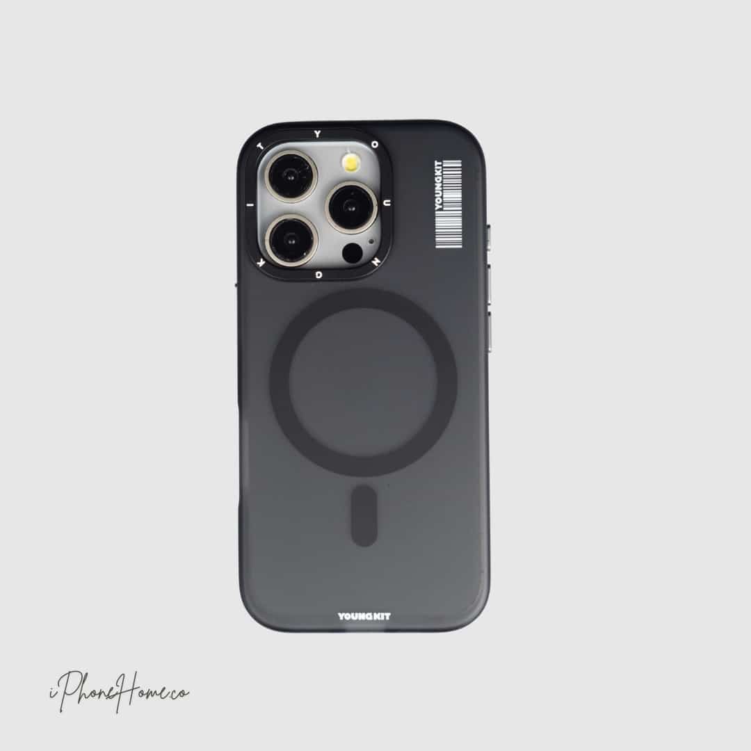 قاب یانگ کیت Rocky Sand دودی مناسب iPhone 16 Pro Max (7249)
