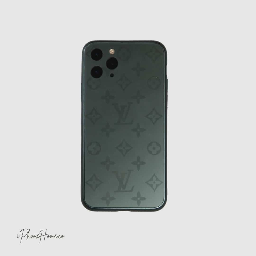 قاب فانتزی LV شیشه ای سبز مناسب iPhone 11 (6978)
