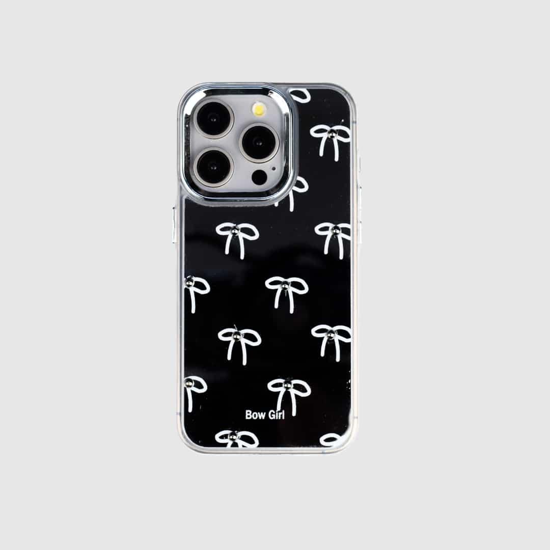 قاب فشن کیس BowGirl آینه ای پاپیونی مناسب iPhone 15 Pro Max (7056)