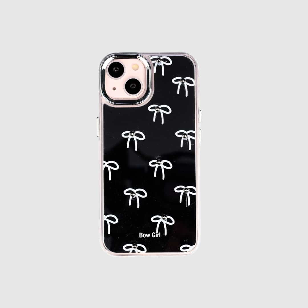 قاب فشن کیس BowGirl آینه ای پاپیونی مناسب iPhone 15 (7054)