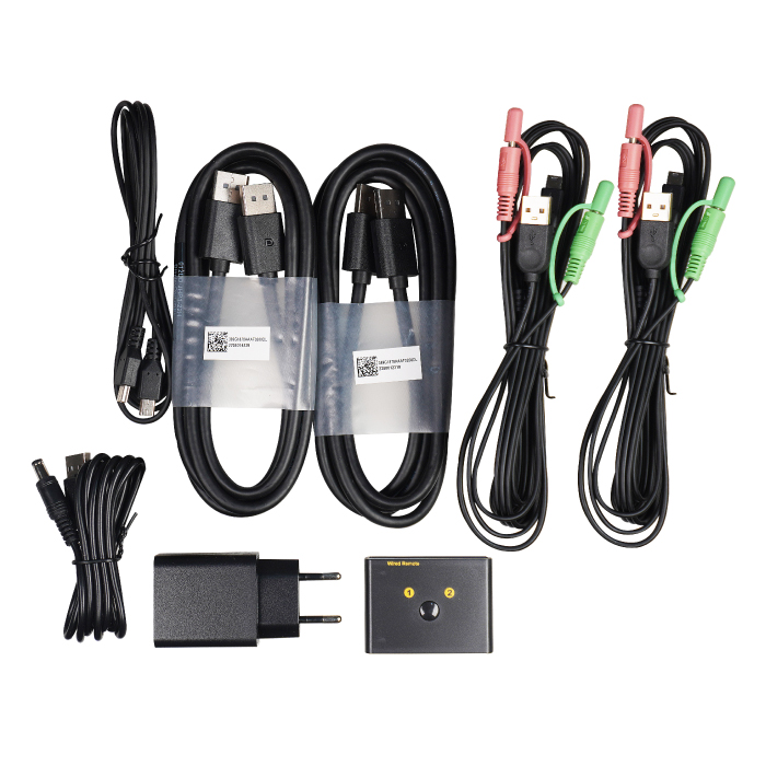 کی وی ام سوئیچ 2 پورت کی نت پلاس مدل KP-SWKDP02 — تصویر ۴