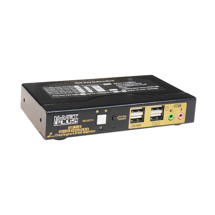 کی وی ام سوئیچ 2 پورت کی نت پلاس مدل KP-SWKDP02 — تصویر ۳